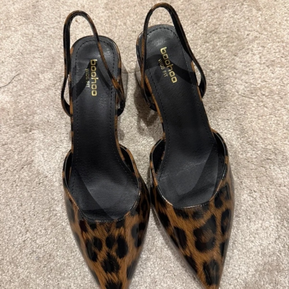 Boohoo Leopard Print Heels